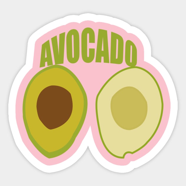 avocado Sticker by MAU_Design